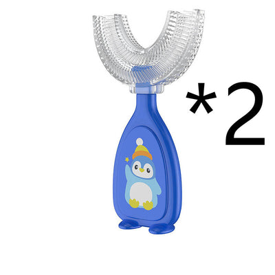 Manual Children's U-shaped Silicone Toothbrush Oral Cavity Cleaning
