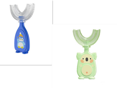 Manual Children's U-shaped Silicone Toothbrush Oral Cavity Cleaning