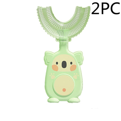 Manual Children's U-shaped Silicone Toothbrush Oral Cavity Cleaning