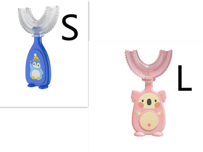 Manual Children's U-shaped Silicone Toothbrush Oral Cavity Cleaning