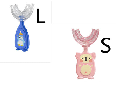 Manual Children's U-shaped Silicone Toothbrush Oral Cavity Cleaning