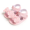 Breathable sum"Breathable summer bowtie baby shoes for girls"