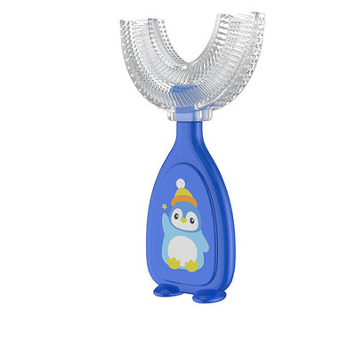 Manual Children's U-shaped Silicone Toothbrush Oral Cavity Cleaning