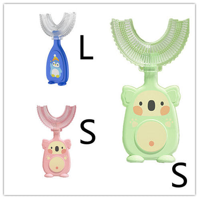 Manual Children's U-shaped Silicone Toothbrush Oral Cavity Cleaning