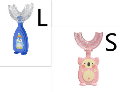 Manual Children's U-shaped Silicone Toothbrush Oral Cavity Cleaning