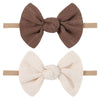Soft Headbands Baby Girls Nylon Headband With Hair Bow Hairbands Hair Accessories For Newborn Infant Toddler Kids