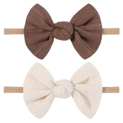 Soft Headbands Baby Girls Nylon Headband With Hair Bow Hairbands Hair Accessories For Newborn Infant Toddler Kids