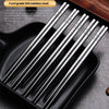 304 Stainless Steel Chopsticks Home Use And Commercial Use Kitchen Heat Insulation Mildew-proof Non-slip Sterilizable