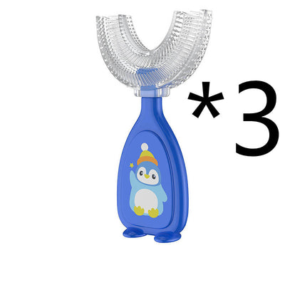 Manual Children's U-shaped Silicone Toothbrush Oral Cavity Cleaning
