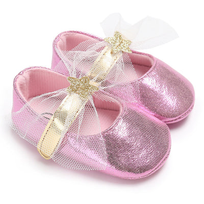 Star lace, baby princess shoes, toddler shoes, soft soled shoes, baby shoes