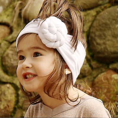Children's hair band Europe and America ins explosion models baby knotted hair band cute baby cotton tiara hair accessories