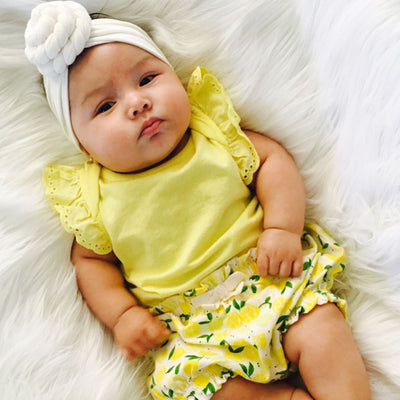 Children's hair band Europe and America ins explosion models baby knotted hair band cute baby cotton tiara hair accessories