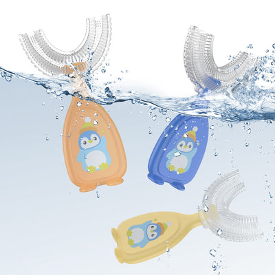 Manual Children's U-shaped Silicone Toothbrush Oral Cavity Cleaning
