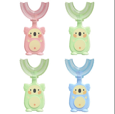Manual Children's U-shaped Silicone Toothbrush Oral Cavity Cleaning