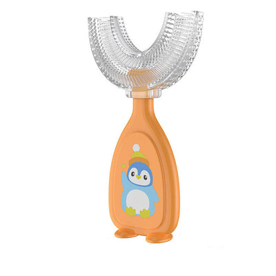 Manual Children's U-shaped Silicone Toothbrush Oral Cavity Cleaning