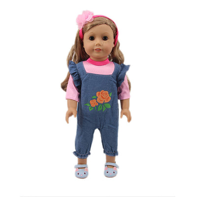 18Inch Baby Accessories Denim Overalls