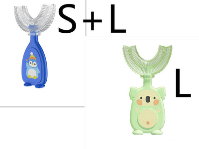 Manual Children's U-shaped Silicone Toothbrush Oral Cavity Cleaning