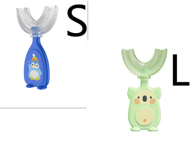 Manual Children's U-shaped Silicone Toothbrush Oral Cavity Cleaning