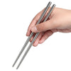 304 Stainless Steel Chopsticks Home Use And Commercial Use Kitchen Heat Insulation Mildew-proof Non-slip Sterilizable