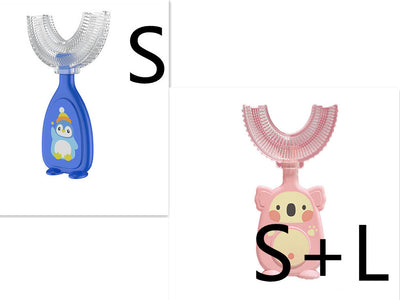Manual Children's U-shaped Silicone Toothbrush Oral Cavity Cleaning
