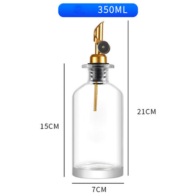 Home Kitchen Crystal White Material Glass Self-control Opening And Closing Spice Bottle