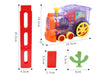 Homeshinex automatic domino stacking car toy with colorful train design and domino pieces for babies