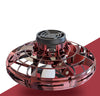 Homeshinex interactive decompression toy for kids with circular transparent red design and built-in fan