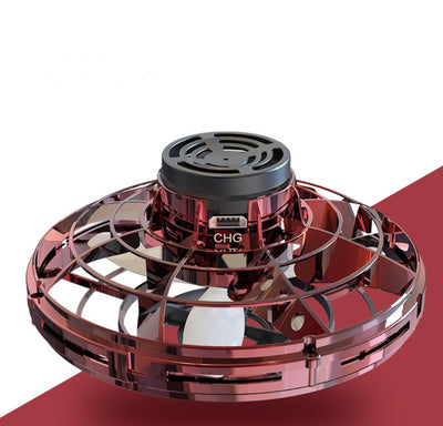 Homeshinex interactive decompression toy for kids with circular transparent red design and built-in fan