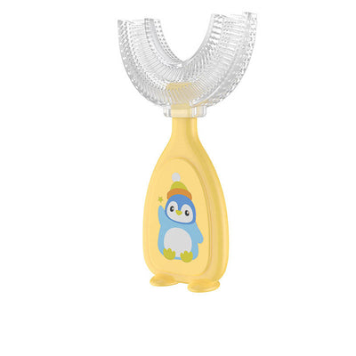 Manual Children's U-shaped Silicone Toothbrush Oral Cavity Cleaning