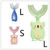 Manual Children's U-shaped Silicone Toothbrush Oral Cavity Cleaning