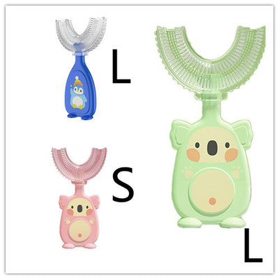 Manual Children's U-shaped Silicone Toothbrush Oral Cavity Cleaning