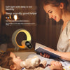 Homeshinex colorful LED clock with sunrise simulation providing soft warm light for a soothing bedtime environment