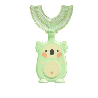 Manual Children's U-shaped Silicone Toothbrush Oral Cavity Cleaning