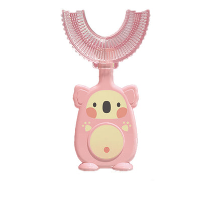 Manual Children's U-shaped Silicone Toothbrush Oral Cavity Cleaning