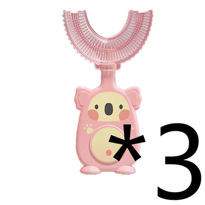 Manual Children's U-shaped Silicone Toothbrush Oral Cavity Cleaning