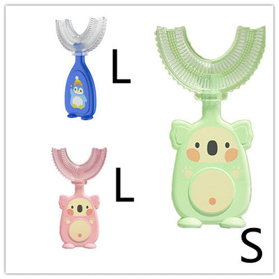 Manual Children's U-shaped Silicone Toothbrush Oral Cavity Cleaning