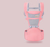 Homeshinex ergonomic child sitting carrier bag in pink with breathable mesh and adjustable straps for baby comfort