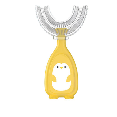 Manual Children's U-shaped Silicone Toothbrush Oral Cavity Cleaning