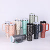 Homeshinex spill proof stainless steel travel mug in various colors with leopard print design and handles