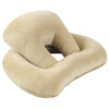 Homeshinex baby travel neck pillow with arm rest in beige for comfortable support during travel