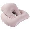 Homeshinex baby travel neck pillow with arm rest in soft pink for comfortable support