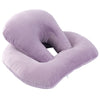Homeshinex baby travel neck pillow with arm rest in soft purple for comfortable support