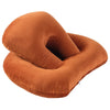 Homeshinex travel neck pillow with arm rest in soft brown fabric for baby comfort during travel